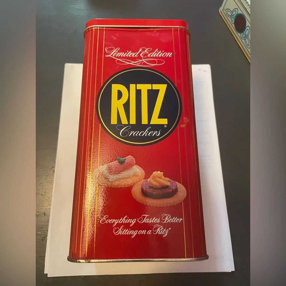 Limited Edition Ritz Crackers Tin vintage